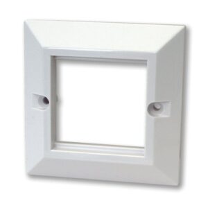 KAUDEN™ Twin Module Bevelled Faceplate - White
