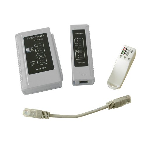 RJ45 Network Cable Tester Kit with Power-over-Ethernet Checker
