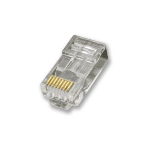 RJ45 CAT6 Pass Through Plug – For solid/stranded wire (10 pack)
